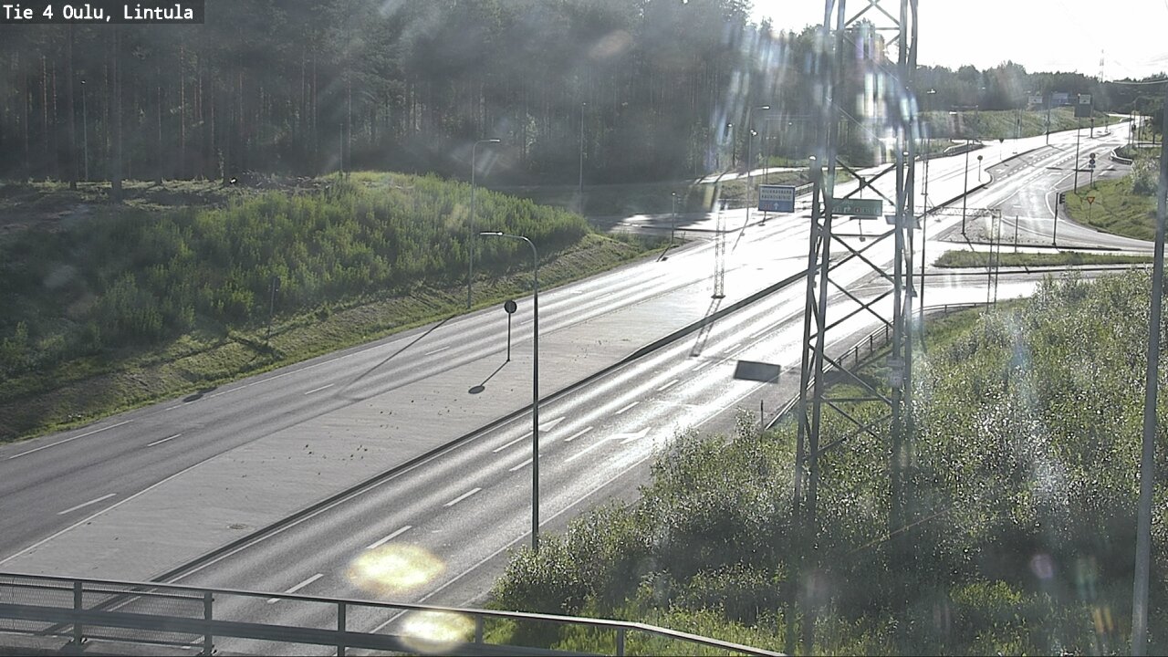 Weather Camera Image Väg 4 Uleåborg, Lintula, Oulu, Pohjois-Pohjanmaa