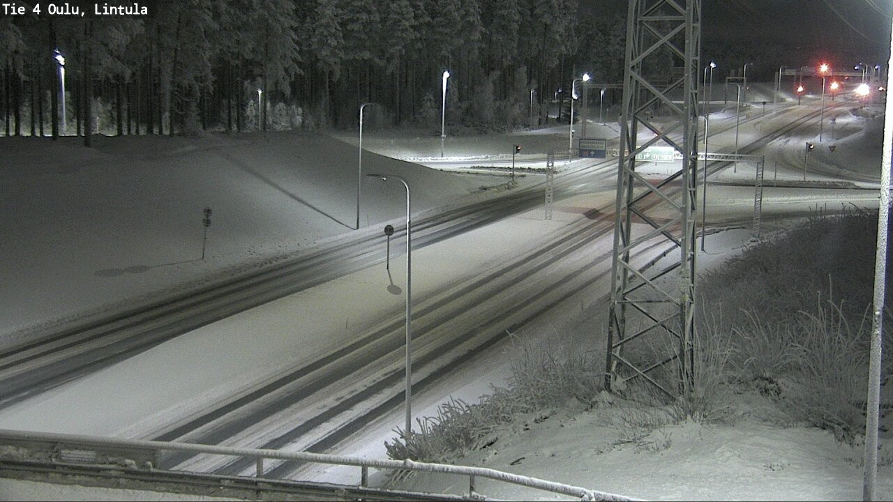 Weather Camera Image Road 4 Oulu, Lintula, Oulu, Pohjois-Pohjanmaa