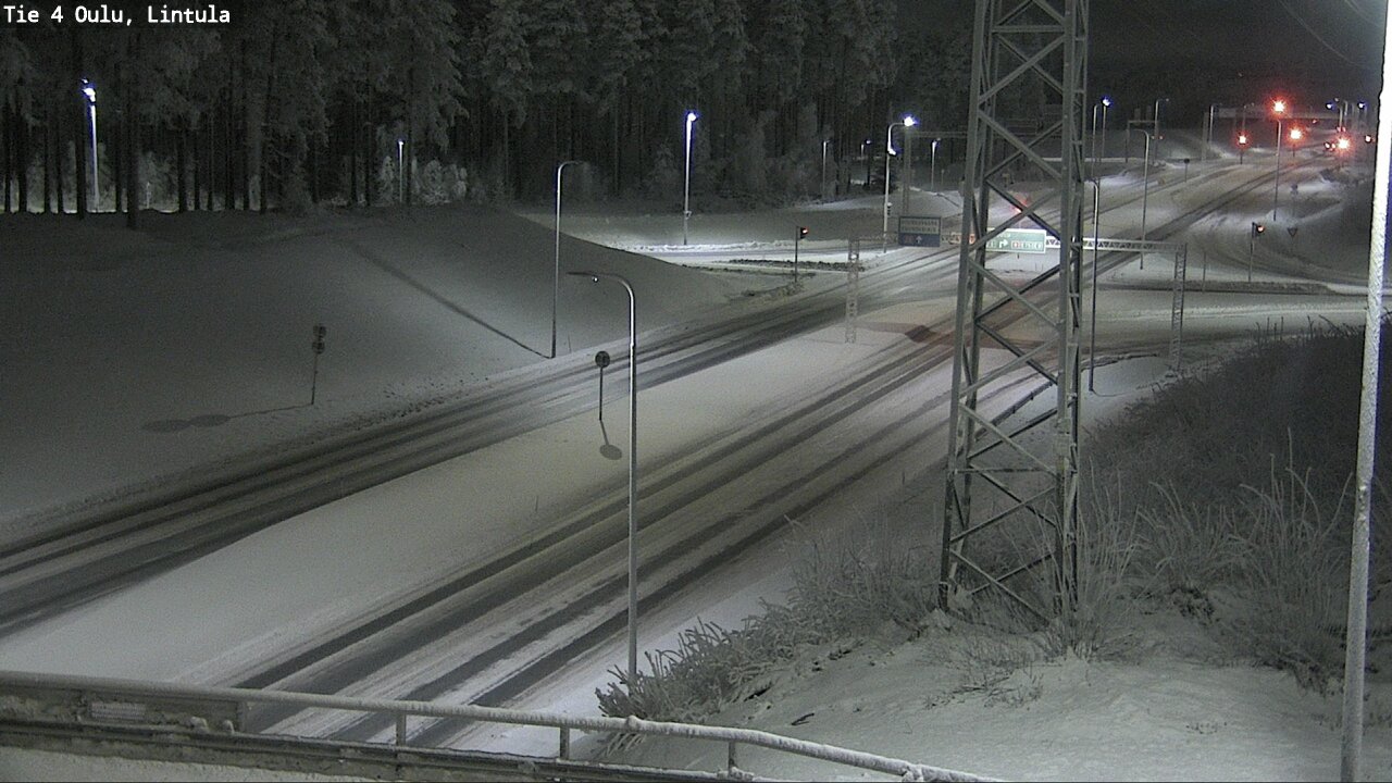 Weather Camera Image Road 4 Oulu, Lintula, Oulu, Pohjois-Pohjanmaa