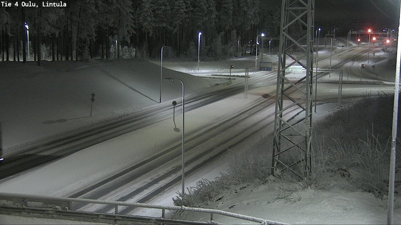 Weather Camera Image Road 4 Oulu, Lintula, Oulu, Pohjois-Pohjanmaa