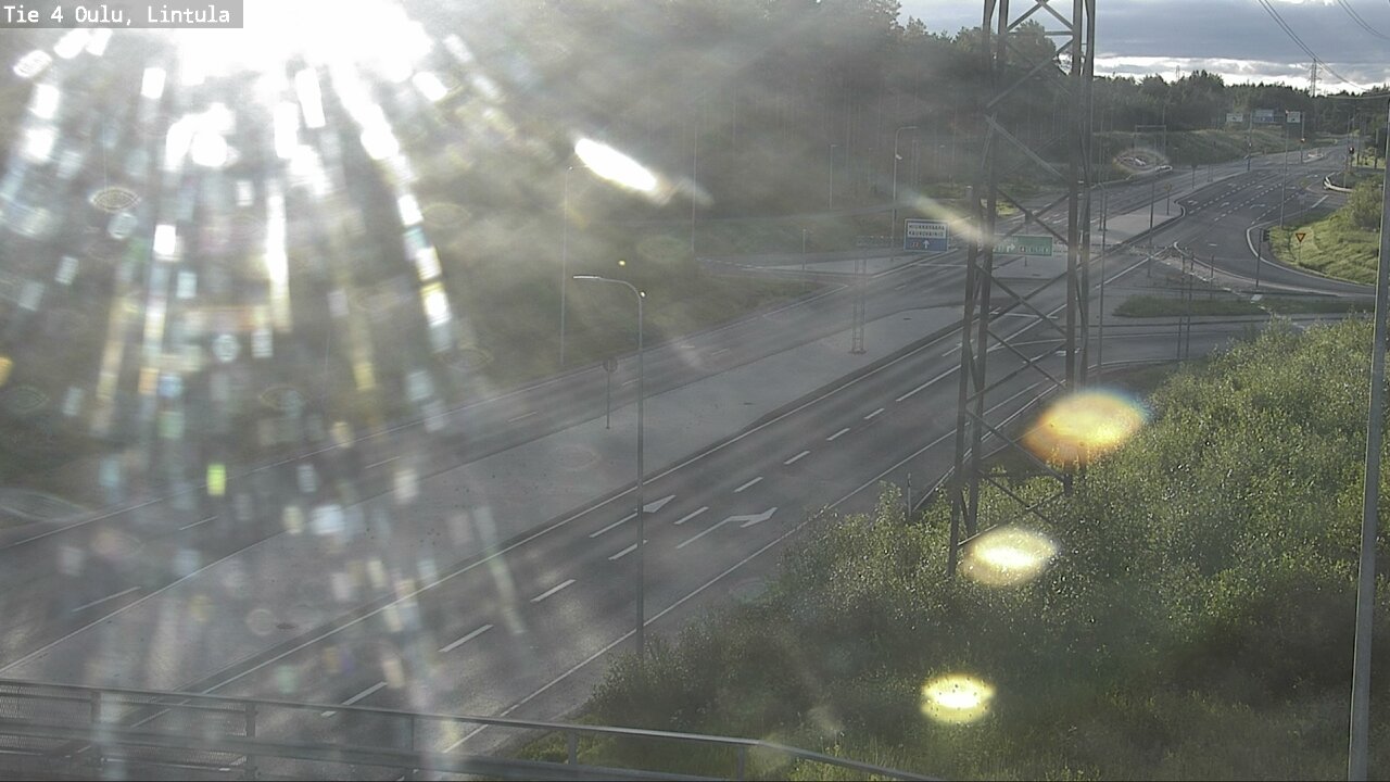 Weather Camera Image Väg 4 Uleåborg, Lintula, Oulu, Pohjois-Pohjanmaa