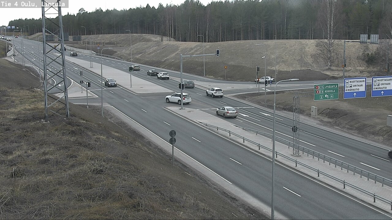 Weather Camera Image Road 4 Oulu, Lintula, Oulu, Pohjois-Pohjanmaa
