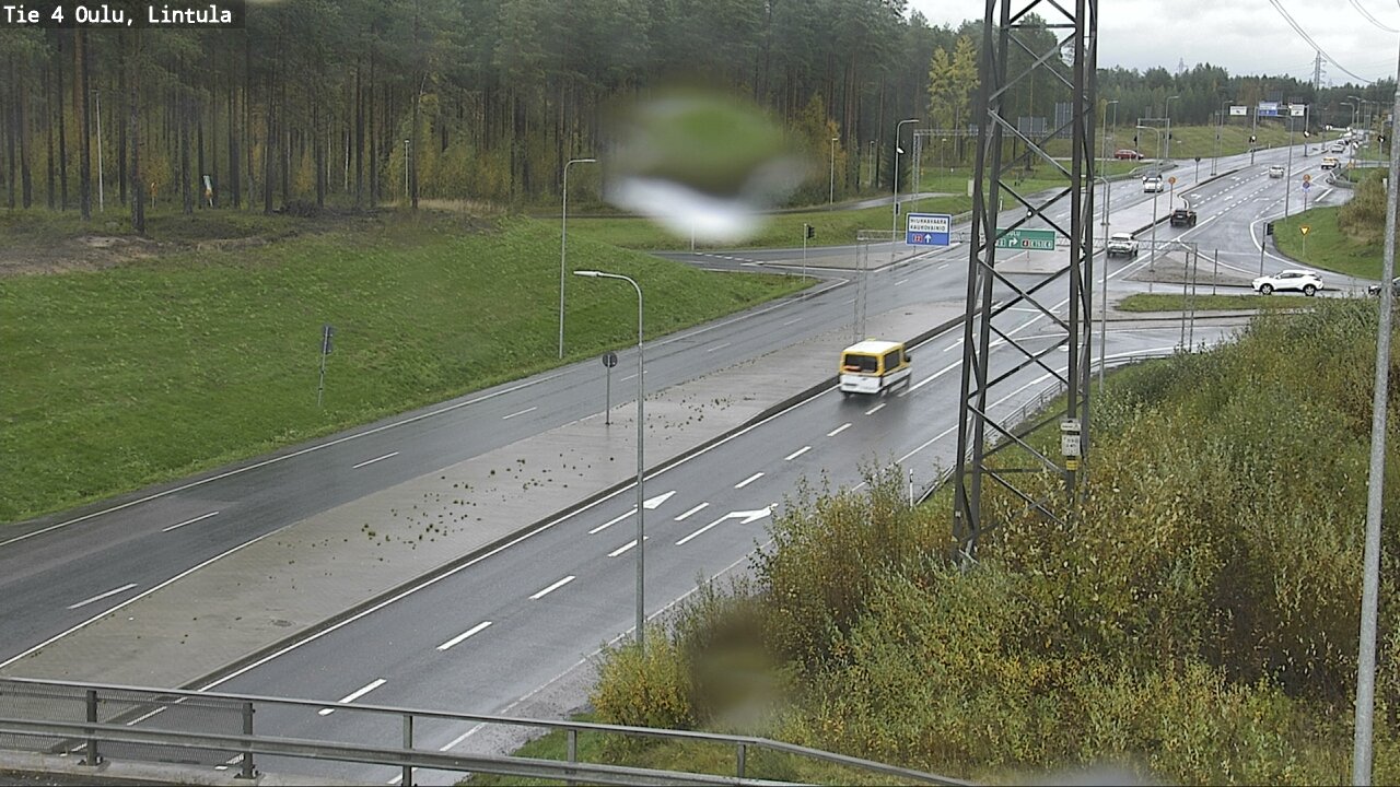 Weather Camera Image Väg 4 Uleåborg, Lintula, Oulu, Pohjois-Pohjanmaa