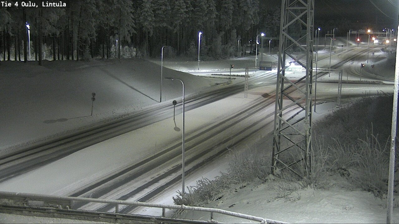Weather Camera Image Road 4 Oulu, Lintula, Oulu, Pohjois-Pohjanmaa