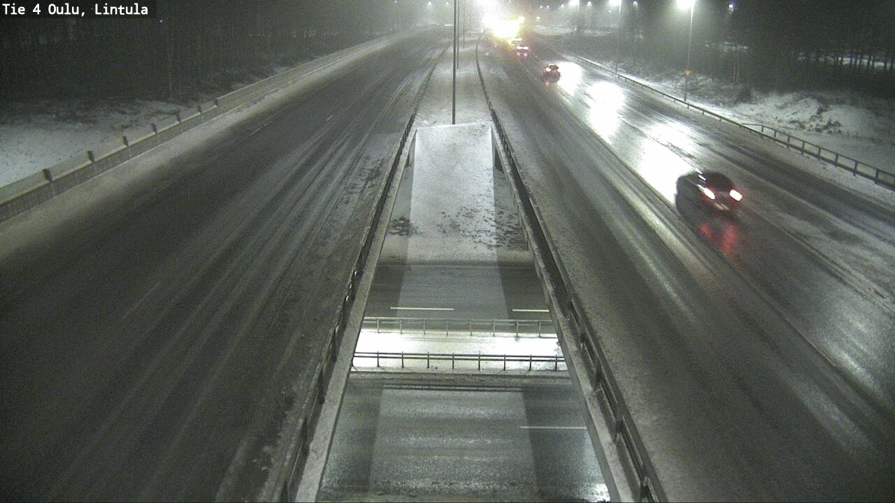 Weather Camera Image Väg 4 Uleåborg, Lintula, Oulu, Pohjois-Pohjanmaa