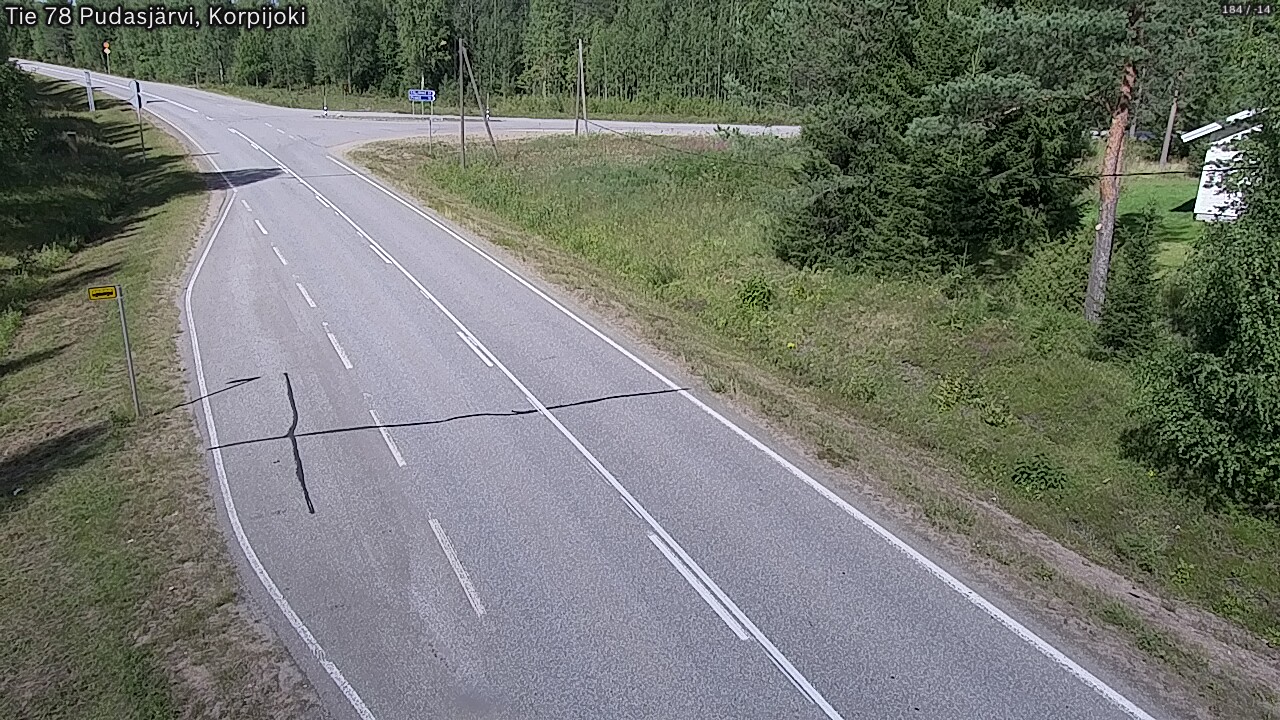 Kelikamerat Kuva Tie 78 Pudasjärvi, Korpijo, Pudasjärvi, Pohjois-Pohjanmaa