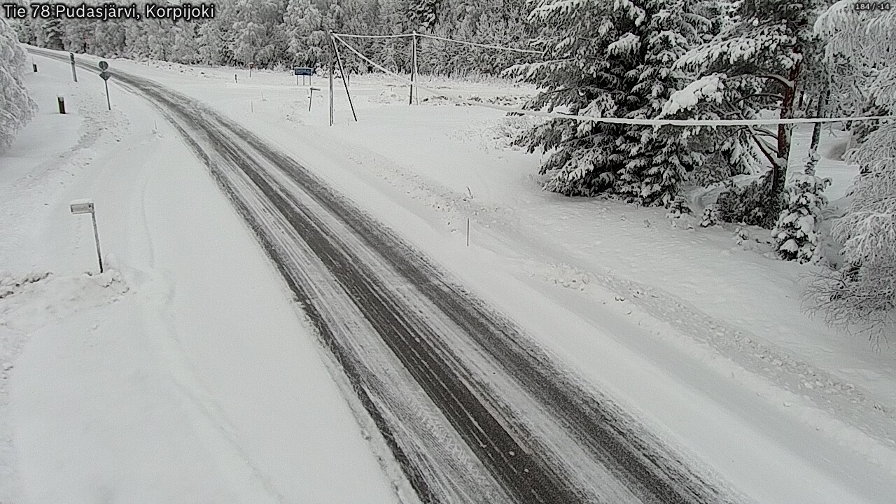 Kelikamerat Kuva Tie 78 Pudasjärvi, Korpijo, Pudasjärvi, Pohjois-Pohjanmaa