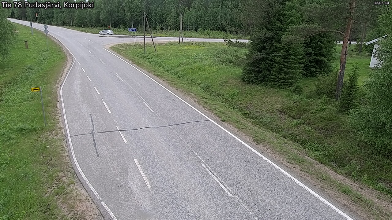 Kelikamerat Kuva Tie 78 Pudasjärvi, Korpijo, Pudasjärvi, Pohjois-Pohjanmaa