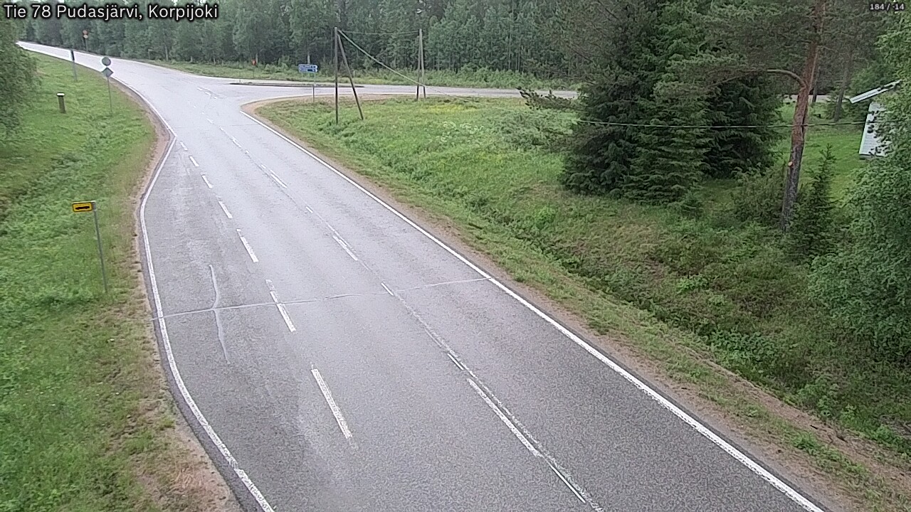 Kelikamerat Kuva Tie 78 Pudasjärvi, Korpijo, Pudasjärvi, Pohjois-Pohjanmaa