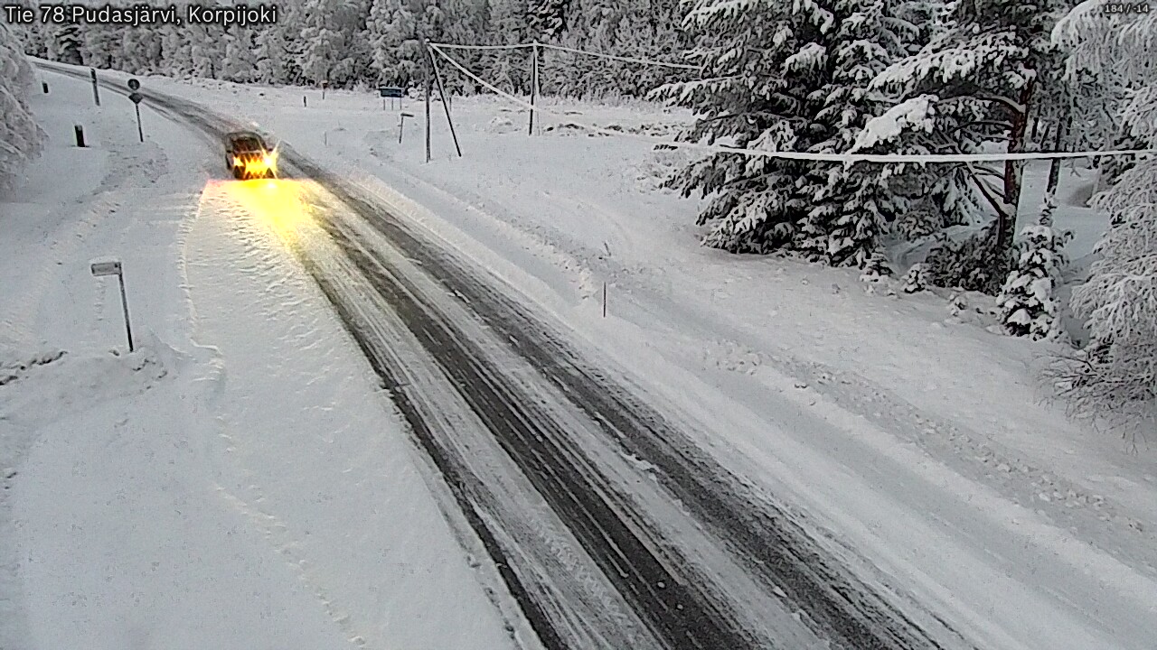 Kelikamerat Kuva Tie 78 Pudasjärvi, Korpijo, Pudasjärvi, Pohjois-Pohjanmaa