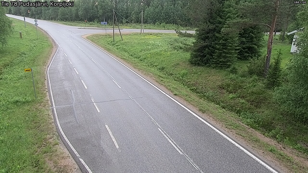 Kelikamerat Kuva Tie 78 Pudasjärvi, Korpijo, Pudasjärvi, Pohjois-Pohjanmaa