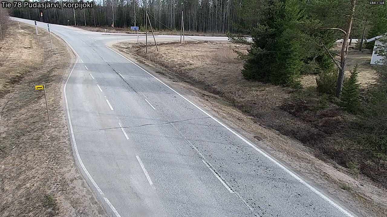 Kelikamerat Kuva Tie 78 Pudasjärvi, Korpijo, Pudasjärvi, Pohjois-Pohjanmaa