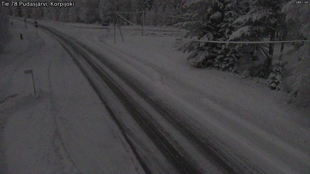Kelikamerat Kuva Tie 78 Pudasjärvi, Korpijo, Pudasjärvi, Pohjois-Pohjanmaa