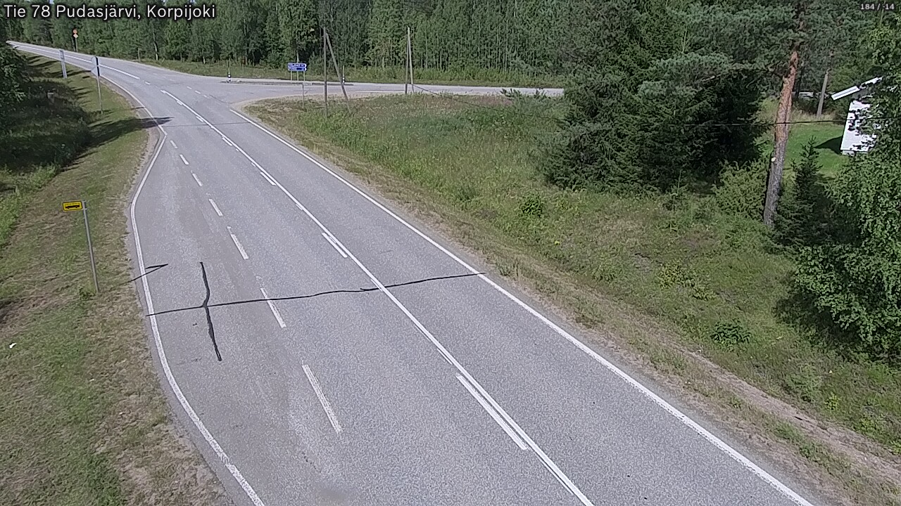 Kelikamerat Kuva Tie 78 Pudasjärvi, Korpijo, Pudasjärvi, Pohjois-Pohjanmaa