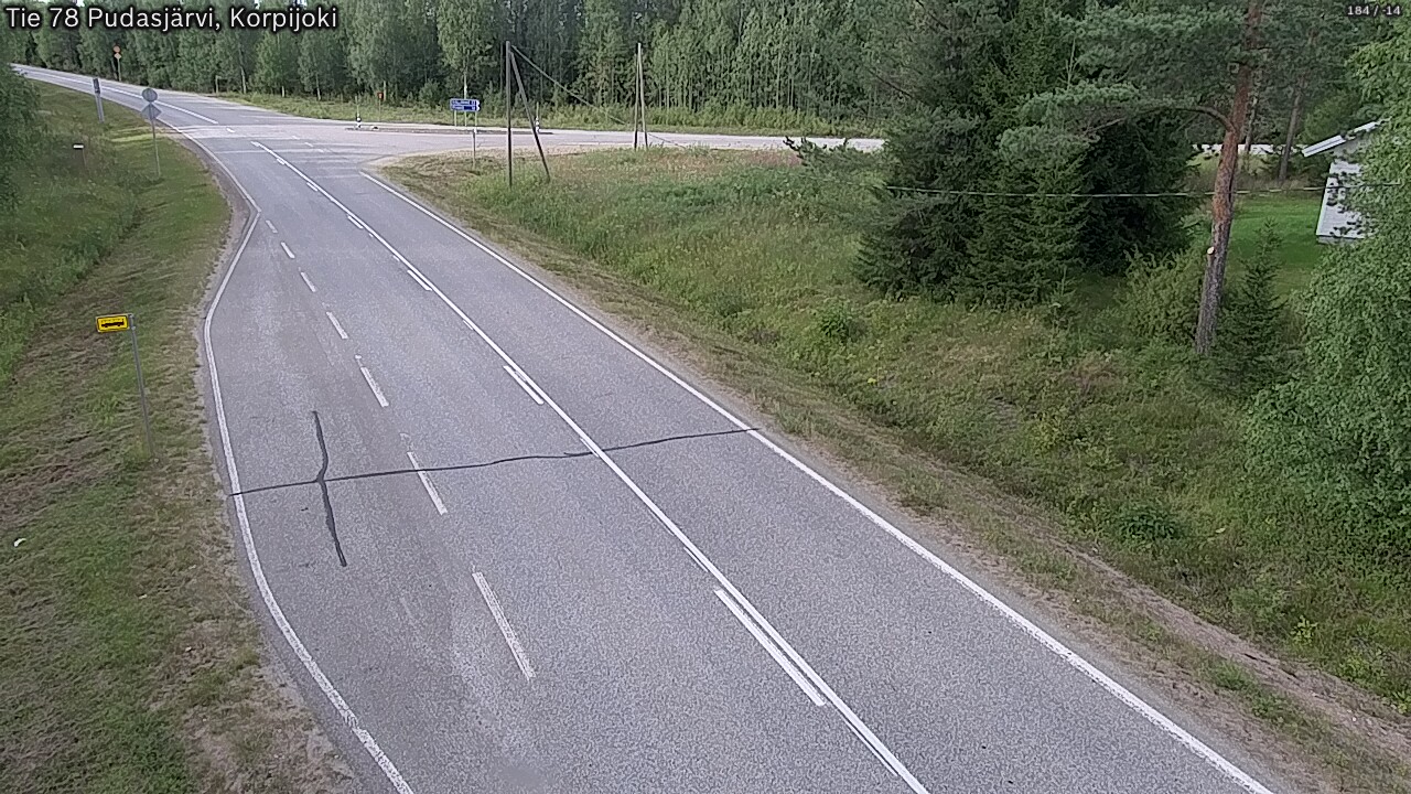 Kelikamerat Kuva Tie 78 Pudasjärvi, Korpijo, Pudasjärvi, Pohjois-Pohjanmaa