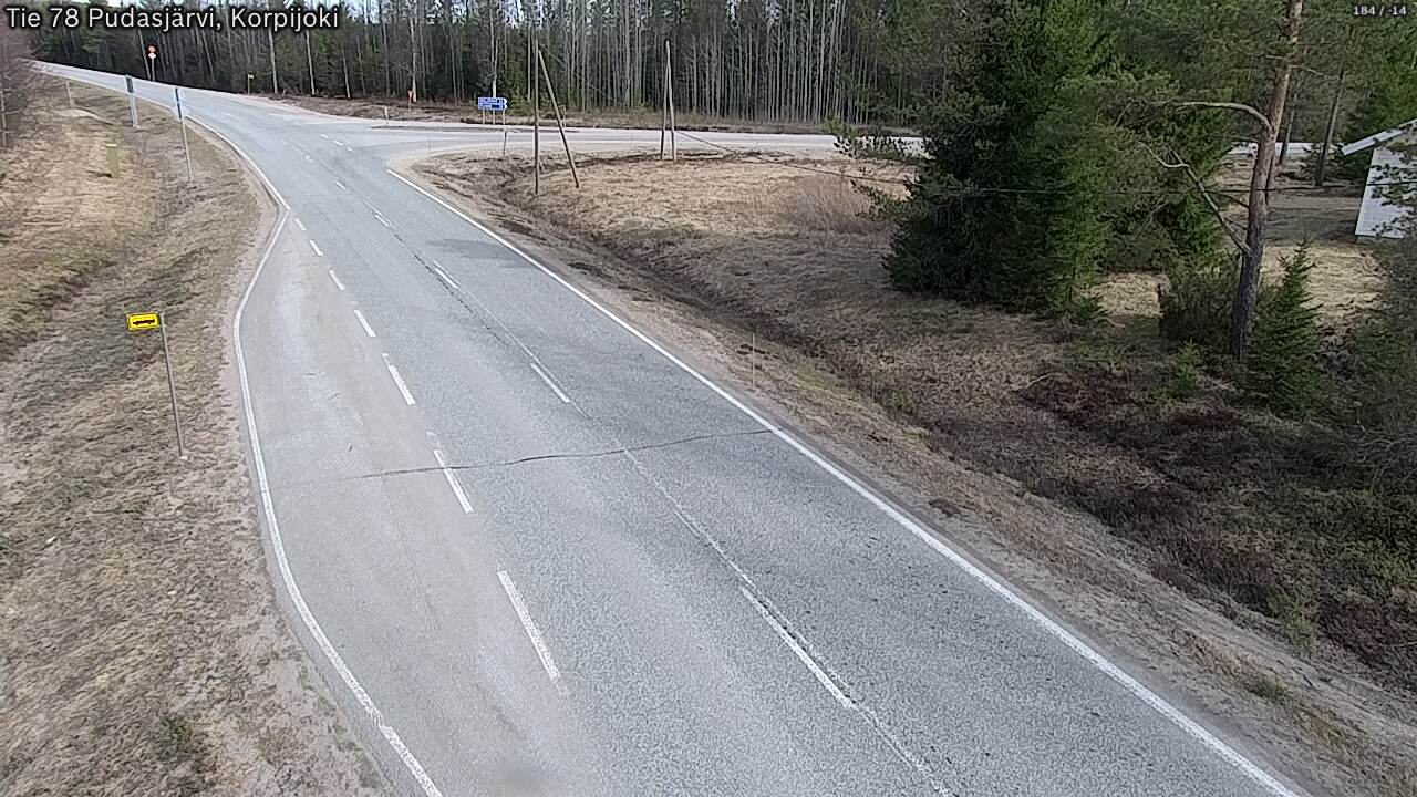 Kelikamerat Kuva Tie 78 Pudasjärvi, Korpijo, Pudasjärvi, Pohjois-Pohjanmaa