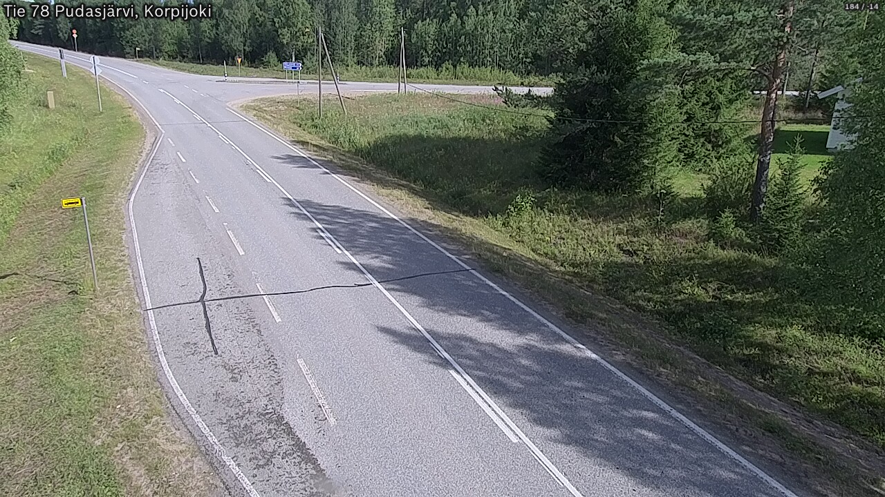 Kelikamerat Kuva Tie 78 Pudasjärvi, Korpijo, Pudasjärvi, Pohjois-Pohjanmaa