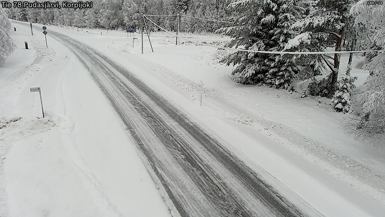 Kelikamerat Kuva Tie 78 Pudasjärvi, Korpijo, Pudasjärvi, Pohjois-Pohjanmaa