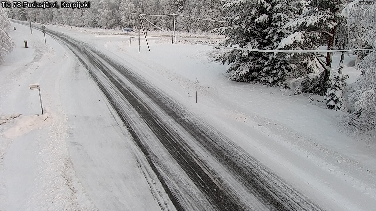 Kelikamerat Kuva Tie 78 Pudasjärvi, Korpijo, Pudasjärvi, Pohjois-Pohjanmaa
