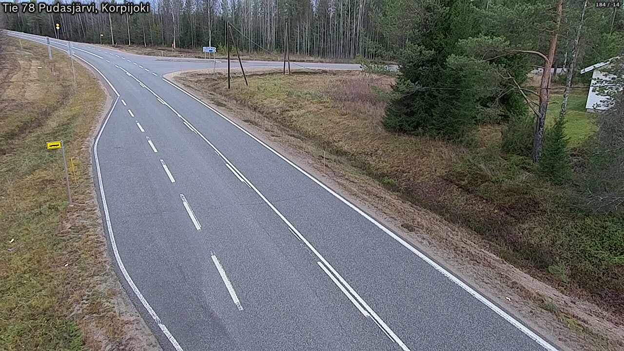 Kelikamerat Kuva Tie 78 Pudasjärvi, Korpijo, Pudasjärvi, Pohjois-Pohjanmaa