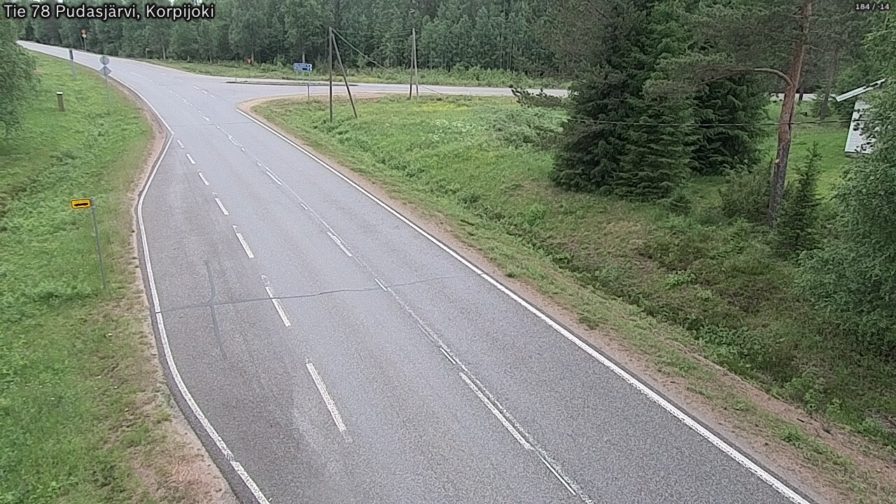 Kelikamerat Kuva Tie 78 Pudasjärvi, Korpijo, Pudasjärvi, Pohjois-Pohjanmaa
