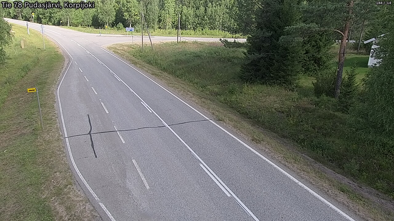 Kelikamerat Kuva Tie 78 Pudasjärvi, Korpijo, Pudasjärvi, Pohjois-Pohjanmaa