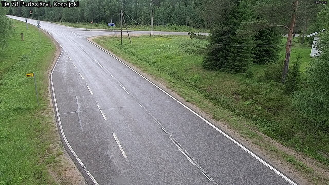 Kelikamerat Kuva Tie 78 Pudasjärvi, Korpijo, Pudasjärvi, Pohjois-Pohjanmaa