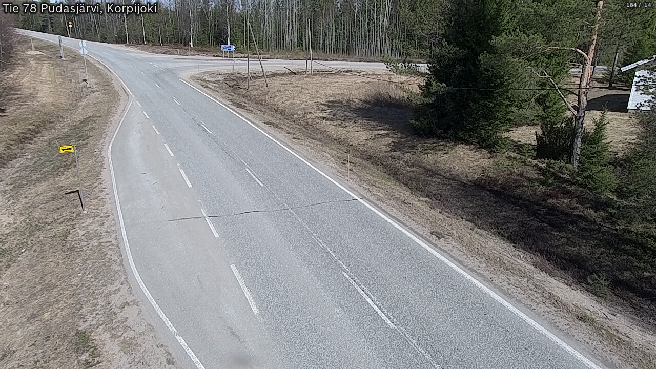 Kelikamerat Kuva Tie 78 Pudasjärvi, Korpijo, Pudasjärvi, Pohjois-Pohjanmaa