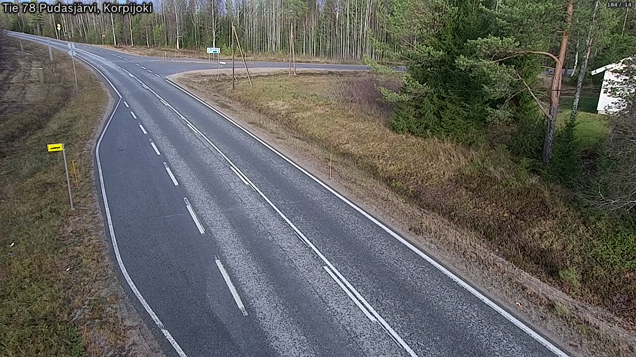 Kelikamerat Kuva Tie 78 Pudasjärvi, Korpijo, Pudasjärvi, Pohjois-Pohjanmaa