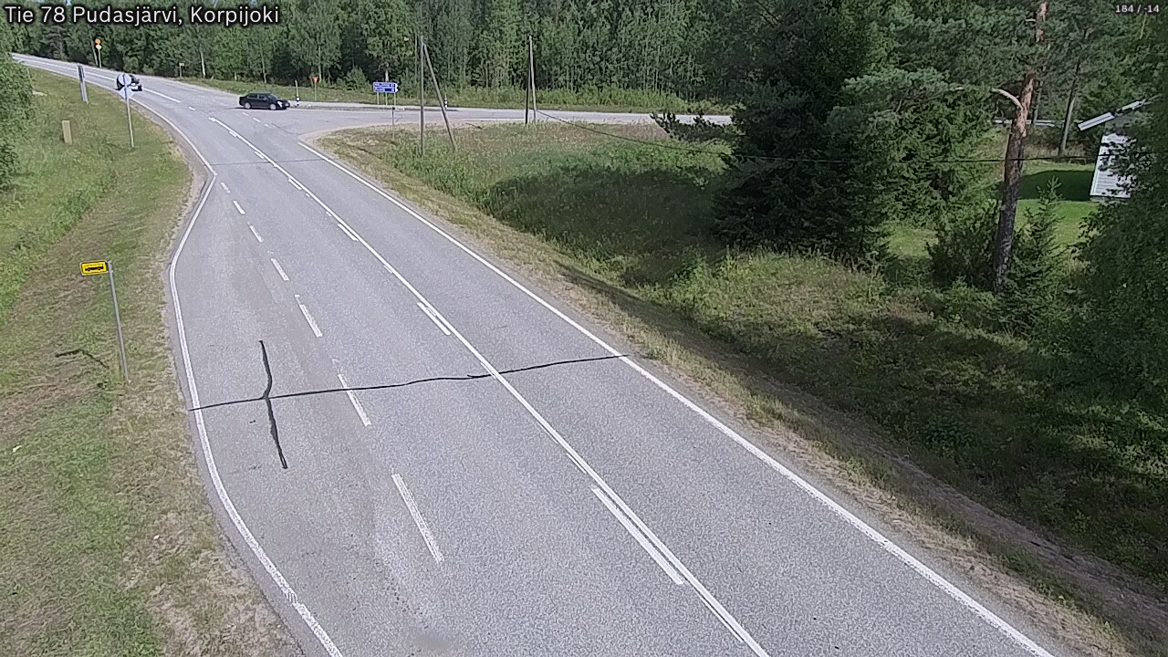 Kelikamerat Kuva Tie 78 Pudasjärvi, Korpijo, Pudasjärvi, Pohjois-Pohjanmaa