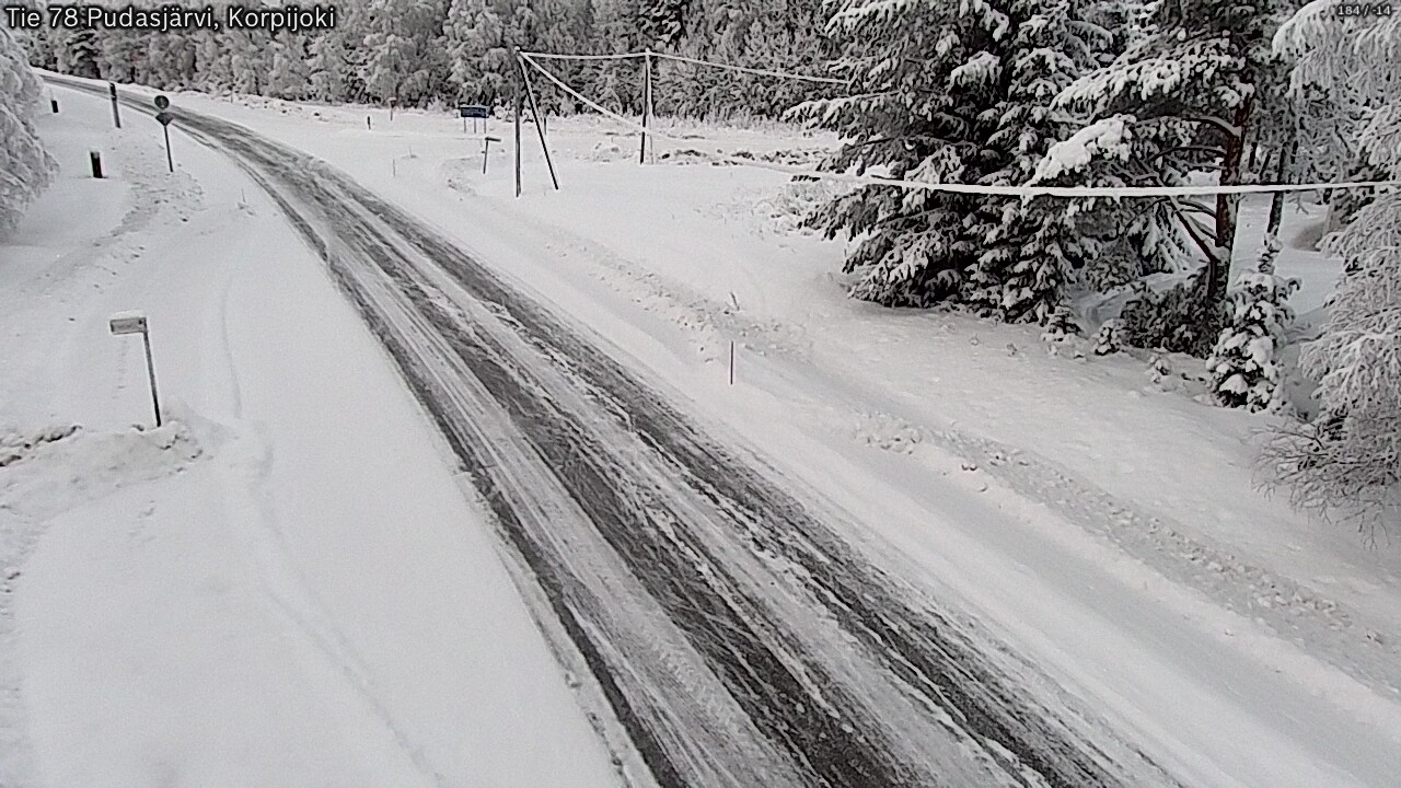 Kelikamerat Kuva Tie 78 Pudasjärvi, Korpijo, Pudasjärvi, Pohjois-Pohjanmaa