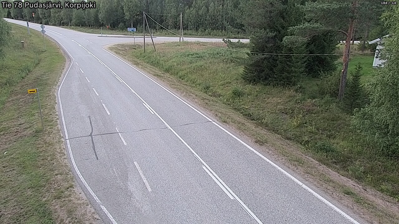 Kelikamerat Kuva Tie 78 Pudasjärvi, Korpijo, Pudasjärvi, Pohjois-Pohjanmaa