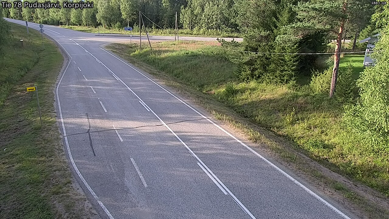 Kelikamerat Kuva Tie 78 Pudasjärvi, Korpijo, Pudasjärvi, Pohjois-Pohjanmaa