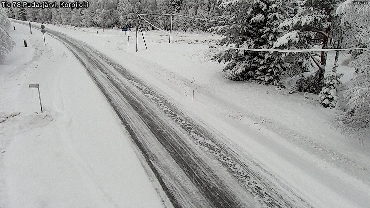 Kelikamerat Kuva Tie 78 Pudasjärvi, Korpijo, Pudasjärvi, Pohjois-Pohjanmaa