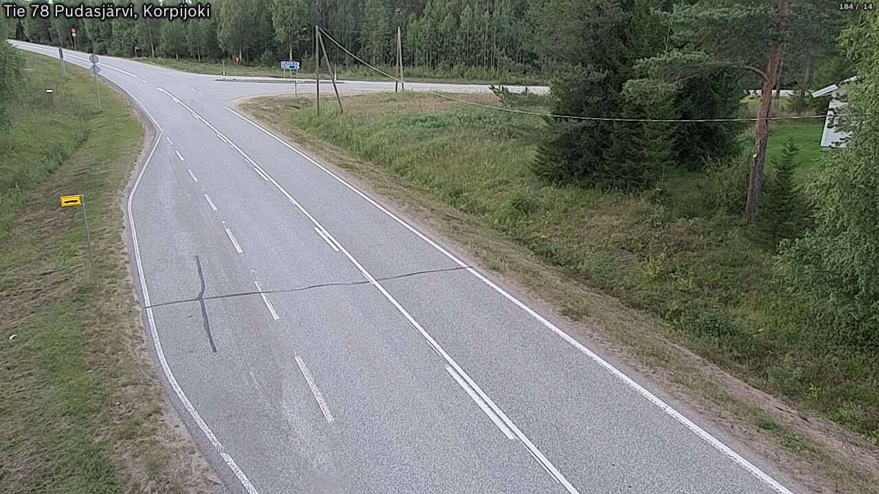 Kelikamerat Kuva Tie 78 Pudasjärvi, Korpijo, Pudasjärvi, Pohjois-Pohjanmaa