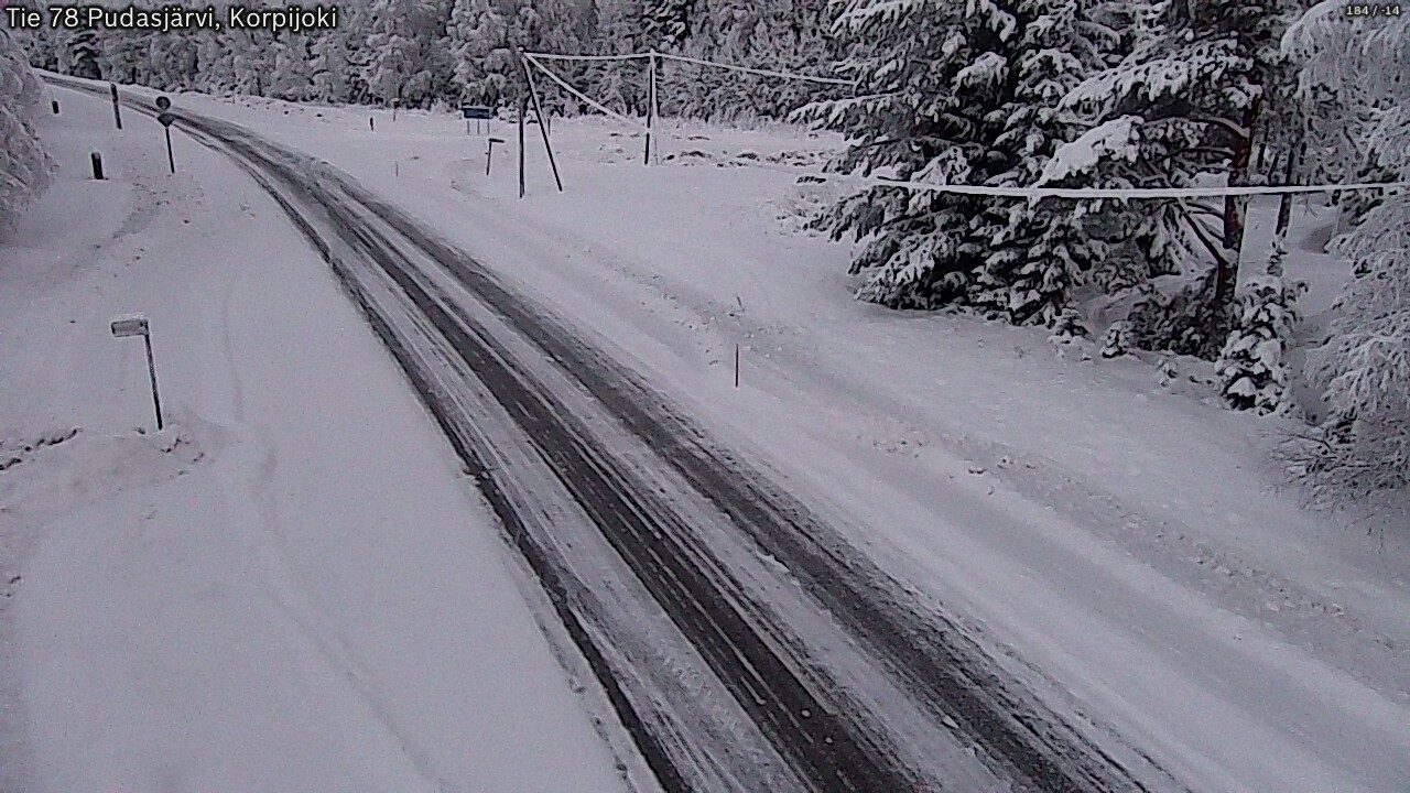 Kelikamerat Kuva Tie 78 Pudasjärvi, Korpijo, Pudasjärvi, Pohjois-Pohjanmaa