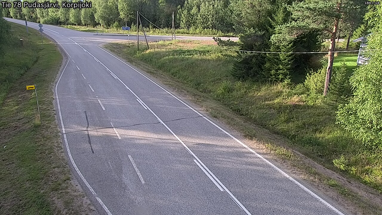 Kelikamerat Kuva Tie 78 Pudasjärvi, Korpijo, Pudasjärvi, Pohjois-Pohjanmaa