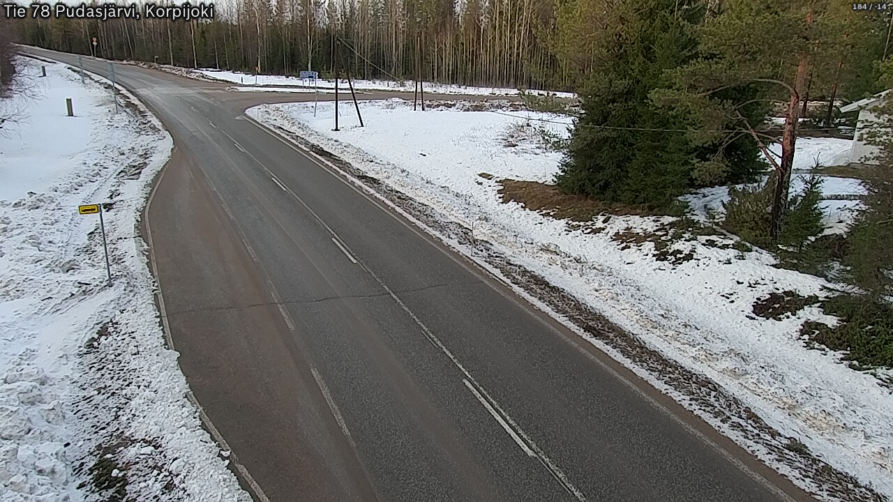 Kelikamerat Kuva Tie 78 Pudasjärvi, Korpijo, Pudasjärvi, Pohjois-Pohjanmaa