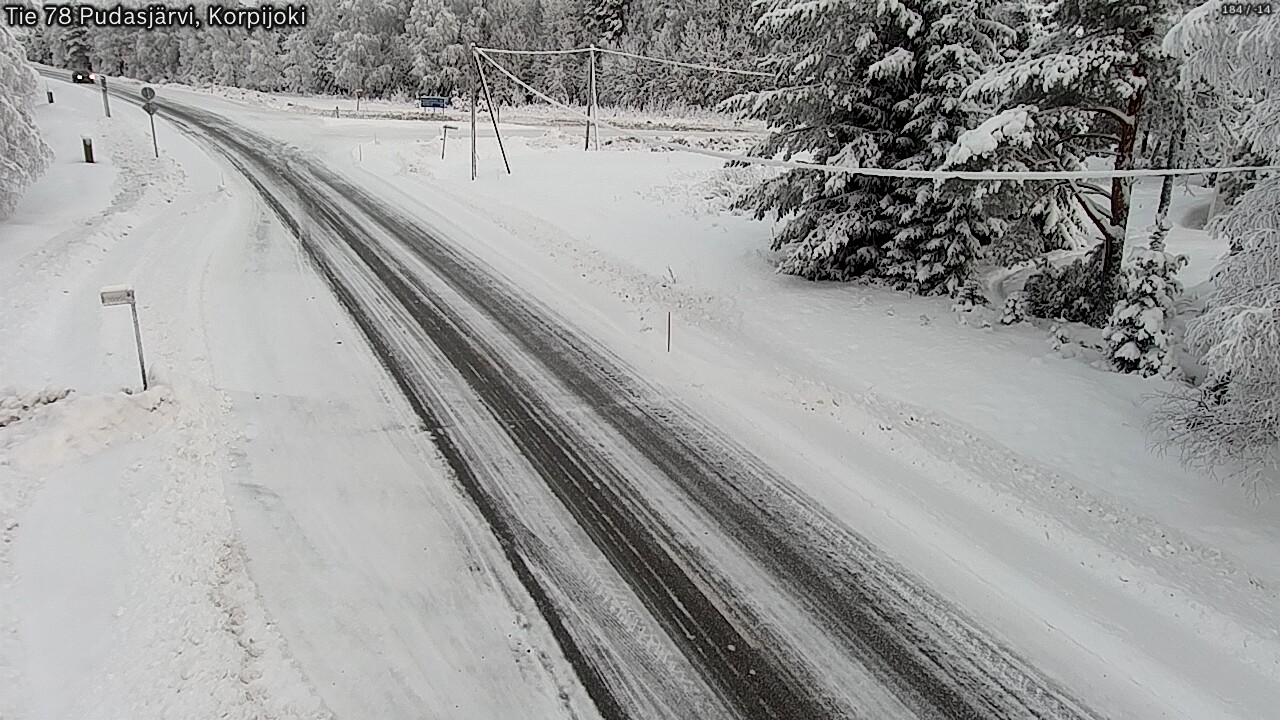 Kelikamerat Kuva Tie 78 Pudasjärvi, Korpijo, Pudasjärvi, Pohjois-Pohjanmaa