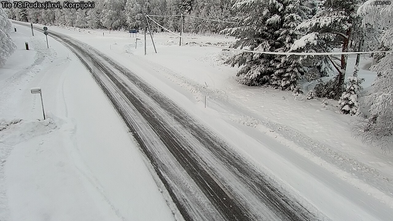Kelikamerat Kuva Tie 78 Pudasjärvi, Korpijo, Pudasjärvi, Pohjois-Pohjanmaa
