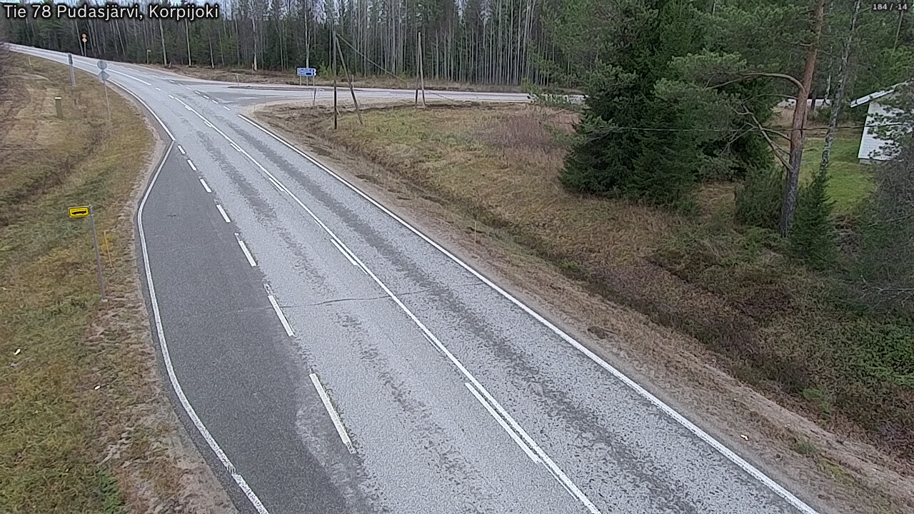 Kelikamerat Kuva Tie 78 Pudasjärvi, Korpijo, Pudasjärvi, Pohjois-Pohjanmaa