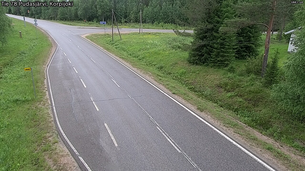 Kelikamerat Kuva Tie 78 Pudasjärvi, Korpijo, Pudasjärvi, Pohjois-Pohjanmaa