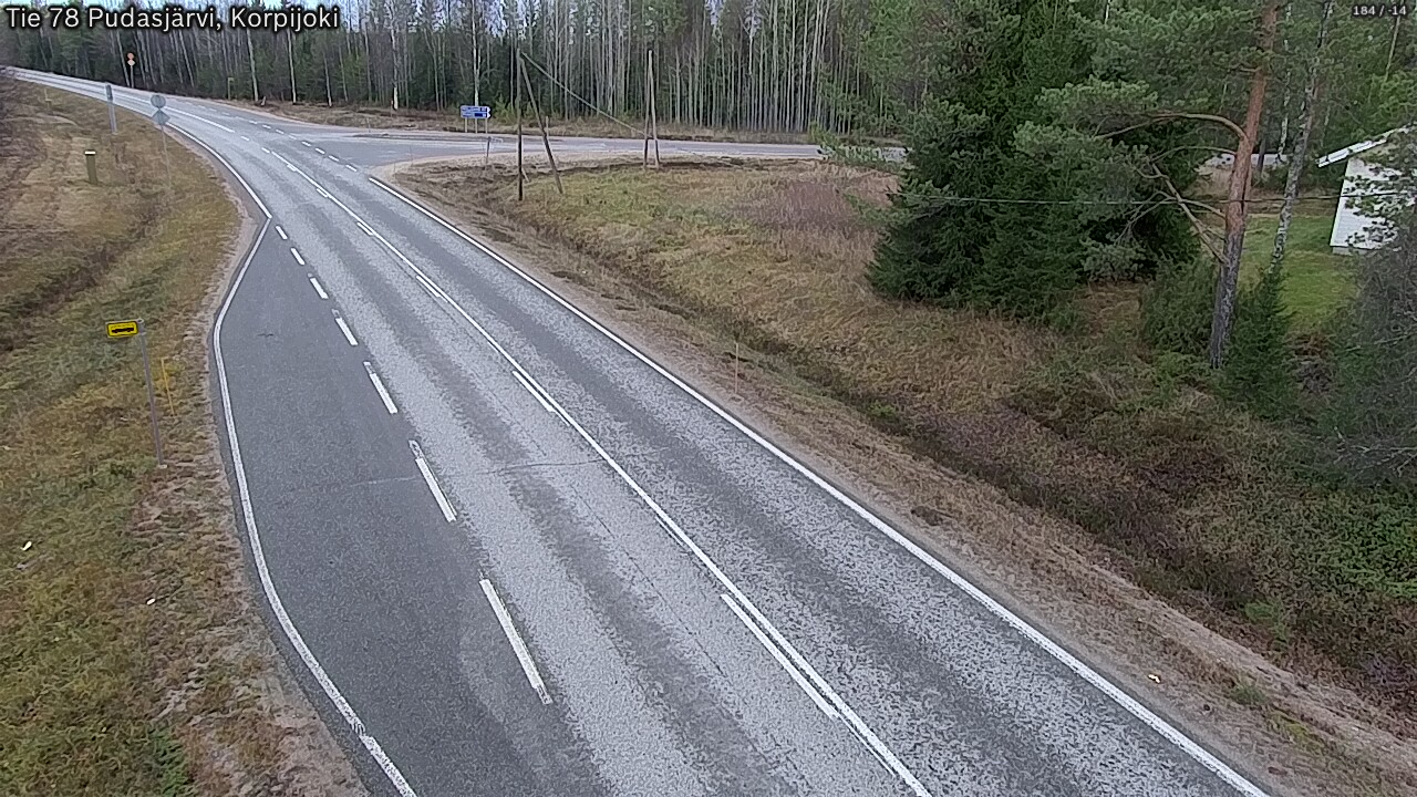 Kelikamerat Kuva Tie 78 Pudasjärvi, Korpijo, Pudasjärvi, Pohjois-Pohjanmaa