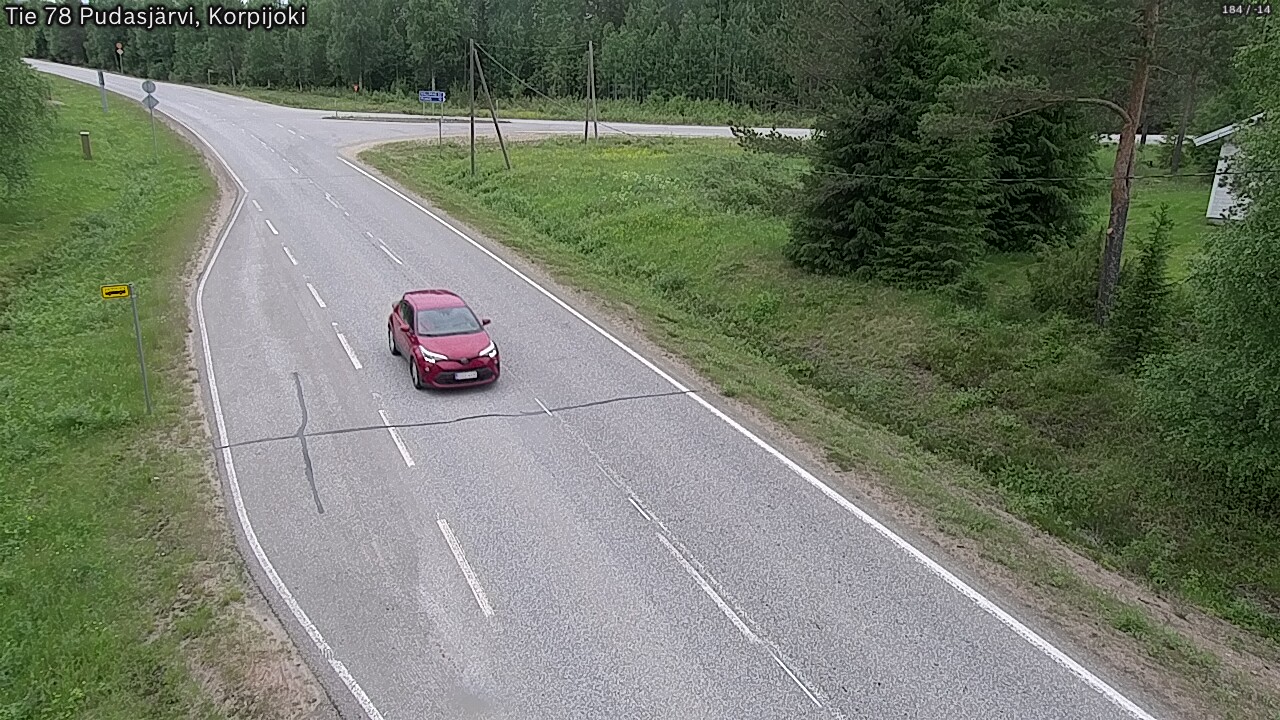 Kelikamerat Kuva Tie 78 Pudasjärvi, Korpijo, Pudasjärvi, Pohjois-Pohjanmaa