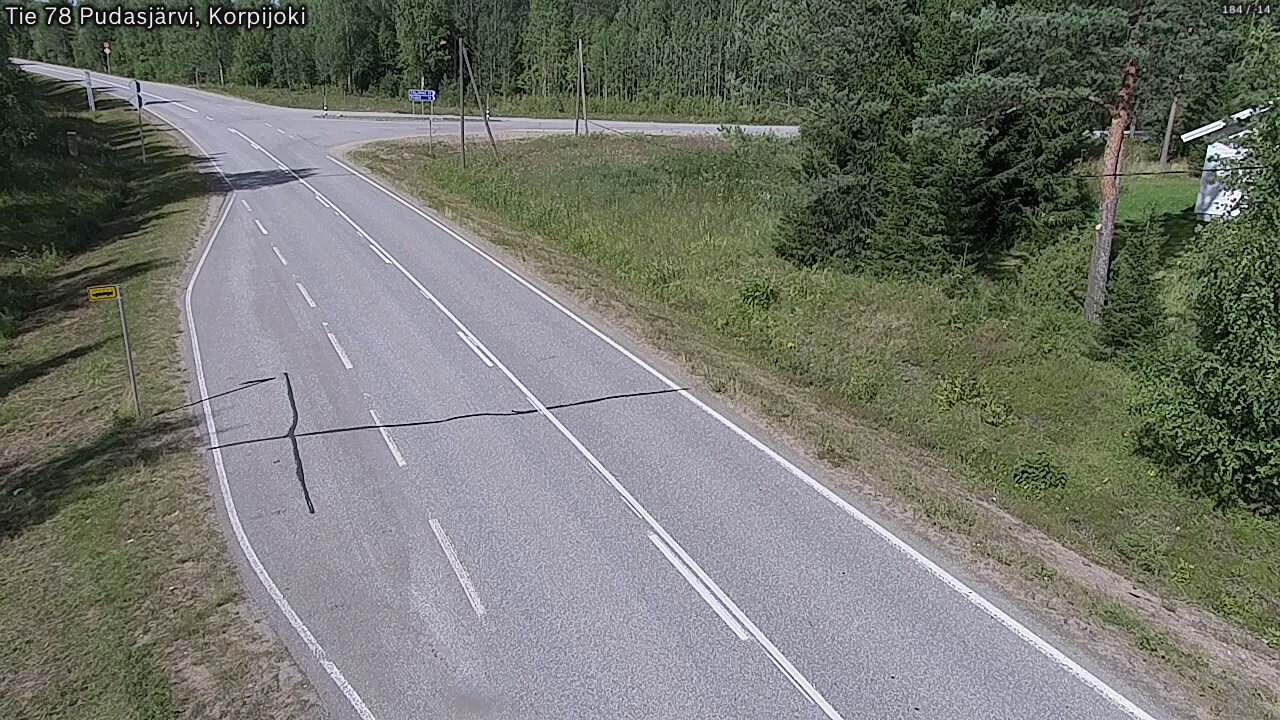 Kelikamerat Kuva Tie 78 Pudasjärvi, Korpijo, Pudasjärvi, Pohjois-Pohjanmaa