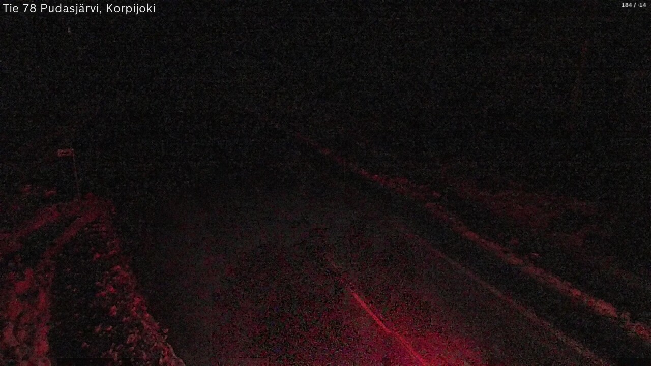 Kelikamerat Kuva Tie 78 Pudasjärvi, Korpijo, Pudasjärvi, Pohjois-Pohjanmaa