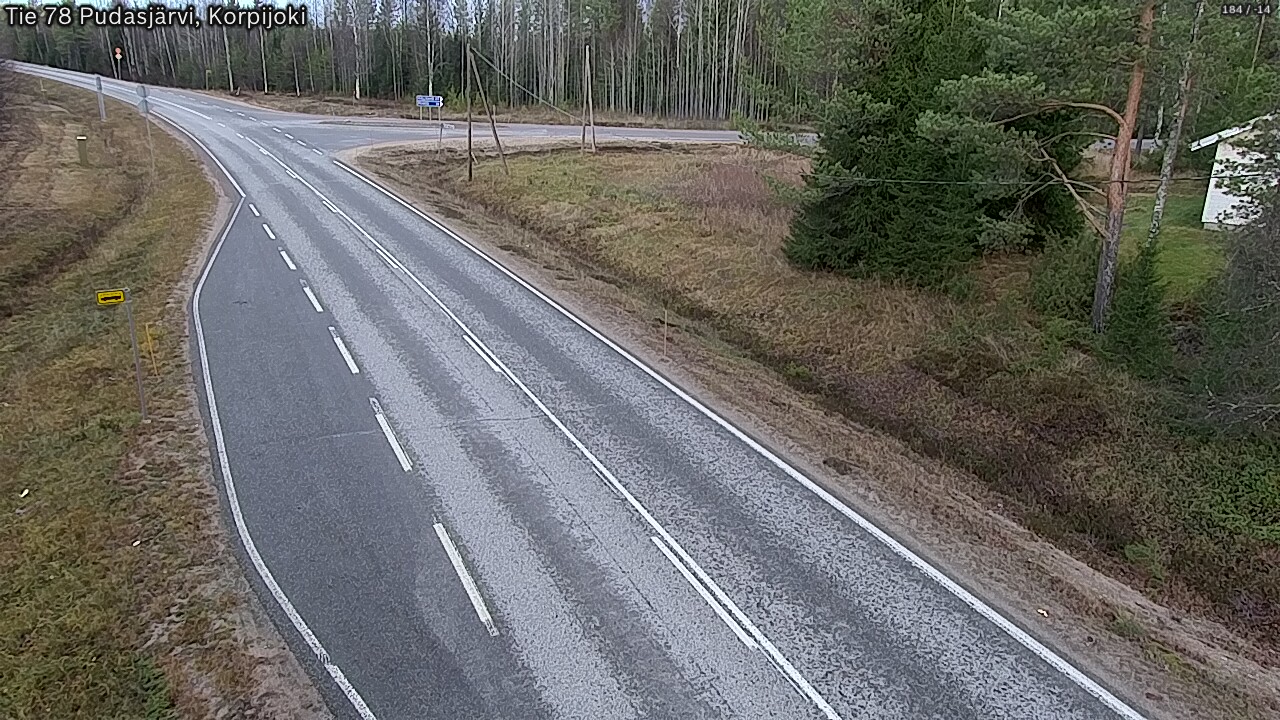 Kelikamerat Kuva Tie 78 Pudasjärvi, Korpijo, Pudasjärvi, Pohjois-Pohjanmaa