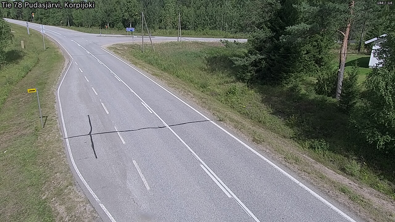 Kelikamerat Kuva Tie 78 Pudasjärvi, Korpijo, Pudasjärvi, Pohjois-Pohjanmaa