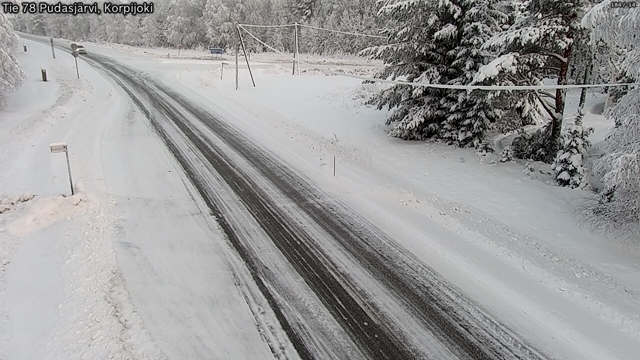 Kelikamerat Kuva Tie 78 Pudasjärvi, Korpijo, Pudasjärvi, Pohjois-Pohjanmaa
