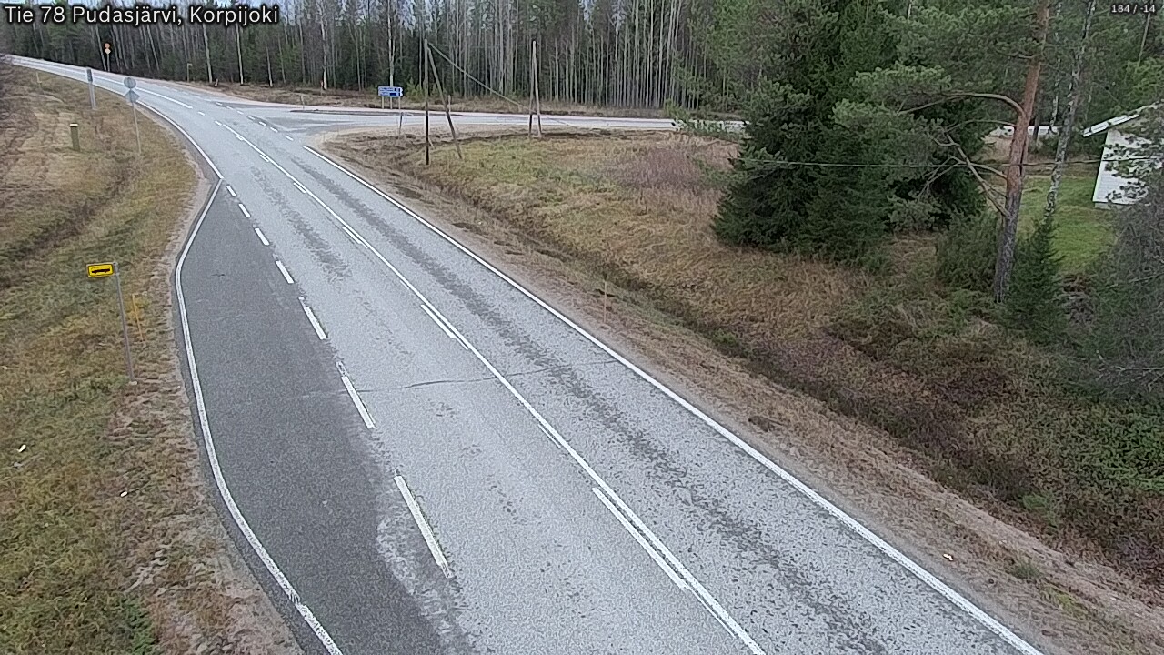 Kelikamerat Kuva Tie 78 Pudasjärvi, Korpijo, Pudasjärvi, Pohjois-Pohjanmaa